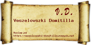 Veszelovszki Domitilla névjegykártya